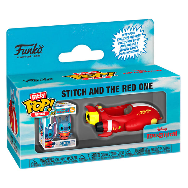 Figurine Bitty POP Ride Stitch de FUNKO dans son étui acrylique transparent avec couvercle amovible