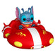 Figurine Stitch assise dans le Bitty POP Ride Red One trolley, vue de côté avec détails colorés