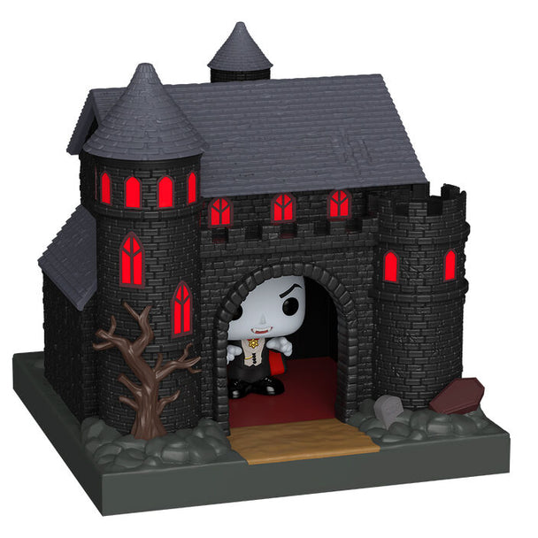 Château Bitty POP! Universal Monsters en vinyle avec architecture gothique et couleurs vives