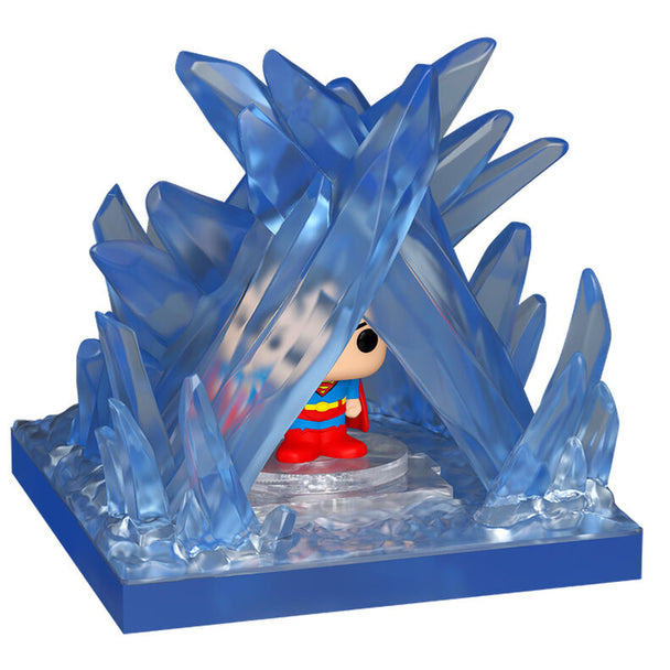 Figurine Funko Bitty POP Superman dans la Forteresse de Solitude avec socle acrylique transparent