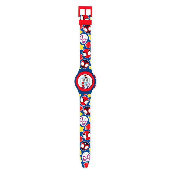 Montre digitale Marvel Spidey and His Amazing Friends avec écran numérique et design coloré pour enfants