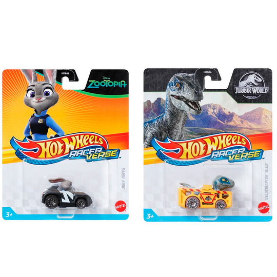 Vue latérale d'une voiture Hot Wheels Racerverse avec peinture et finitions soignées