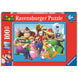 Boîte du puzzle RAVENSBURGER Super Mario Bros XXL avec illustration du jeu et indication de 100 pièces pour enfants dès 6 ans