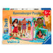 Boîte du puzzle Ravensburger Disney Vaiana 2 contenant 3 puzzles de 49 pièces, idéale pour développer la concentration des enfants.