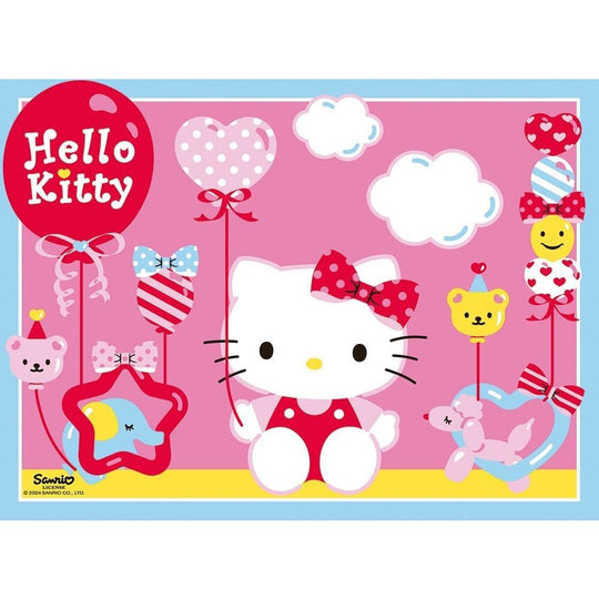 Boîte du puzzle Hello Kitty RAVENSBURGER indiquant les formats 12, 16, 20 et 24 pièces