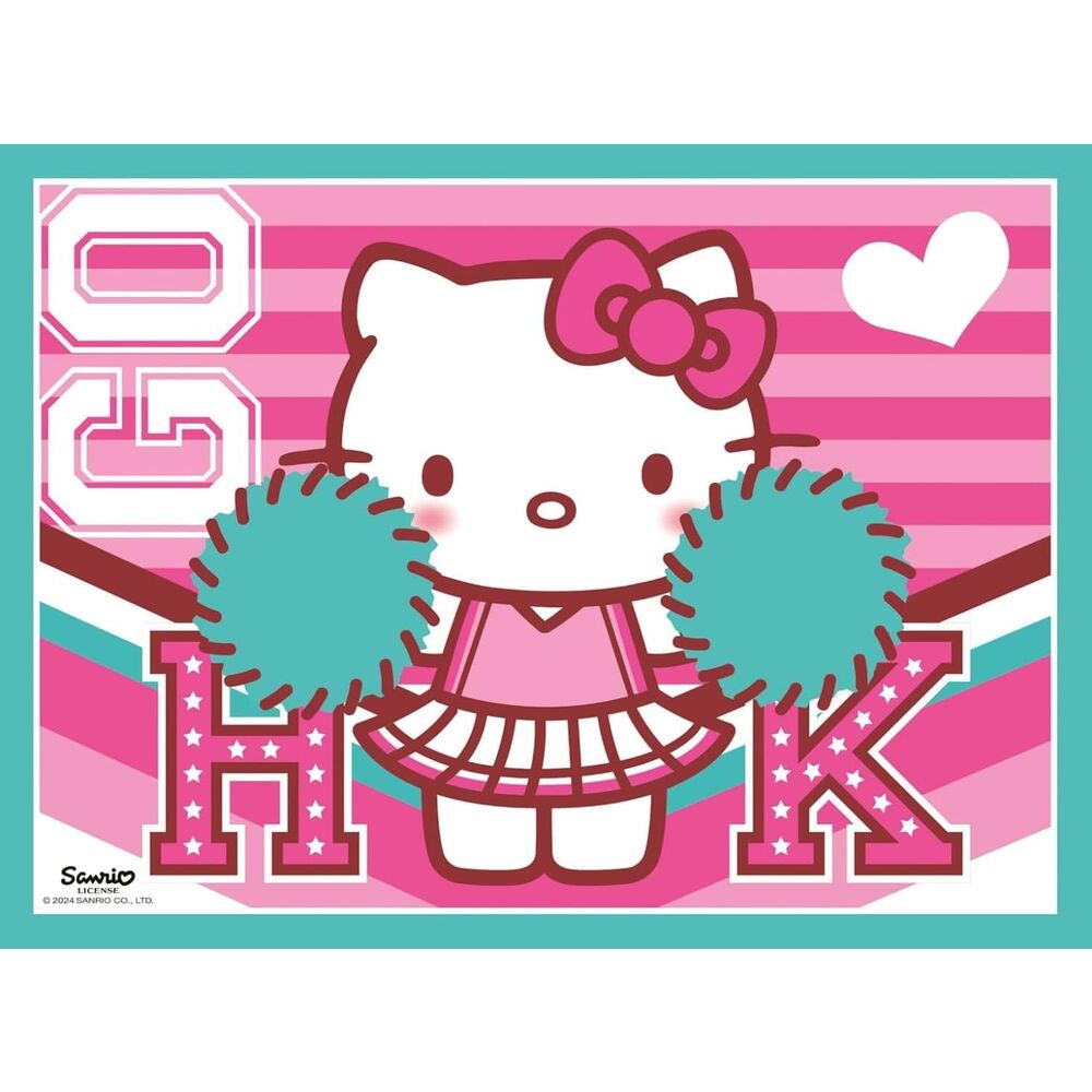 Enfant jouant avec le puzzle Hello Kitty RAVENSBURGER, stimulant sa concentration