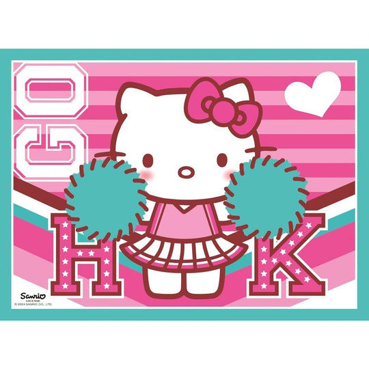 Enfant jouant avec le puzzle Hello Kitty RAVENSBURGER, stimulant sa concentration
