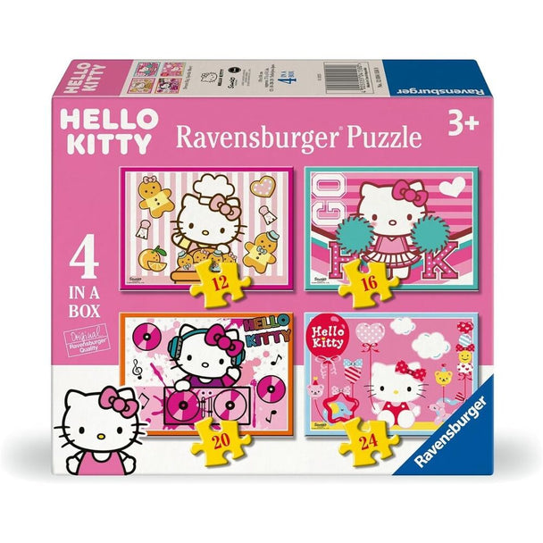 Puzzle Hello Kitty RAVENSBURGER avec 12 pièces colorées pour enfants de plus de 3 ans