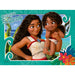 Image détaillée du puzzle Vaiana 2 avec 16 pièces, illustrant les personnages principaux du film
