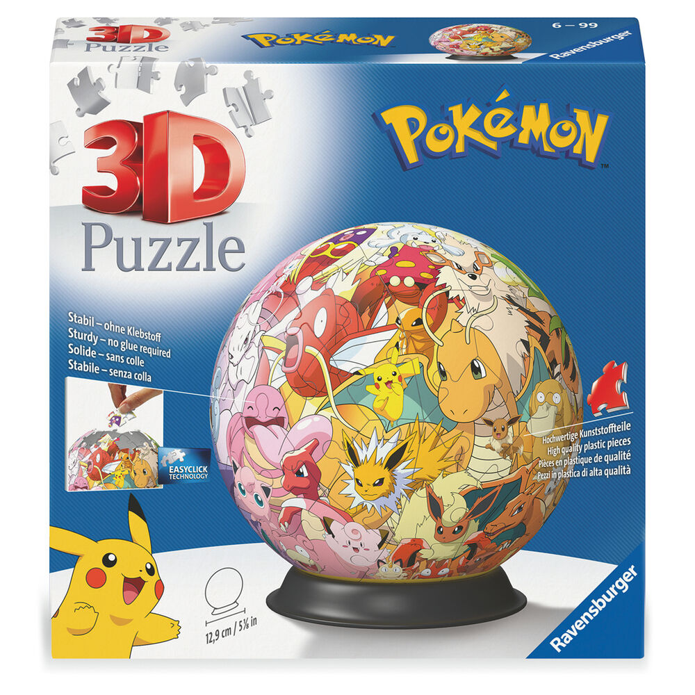 Scène montrant un enfant en train de monter le puzzle 3D Pokémon, illustrant le plaisir du montage