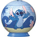 Puzzle 3D Disney Stitch assemblé en forme de personnage coloré sur fond blanc