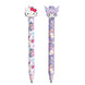 Stylo effaçable Hello Kitty Kuromi assorti avec design coloré sur fond blanc