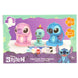 Kit Disney Stitch avec 3 figurines en plâtre blanches prêtes à être peintes, présentées sur fond clair