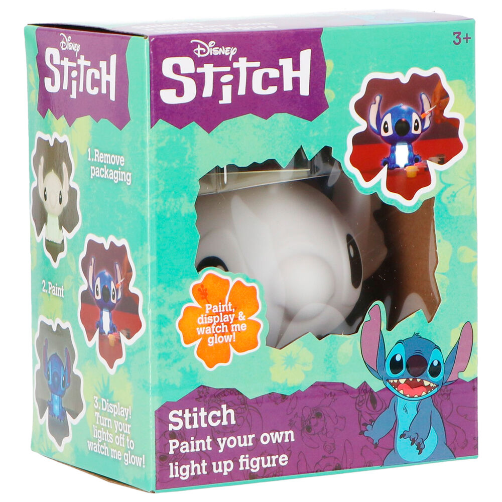 Kit Disney Stitch à peindre avec lampe intégrée et 5 pots de peinture colorée