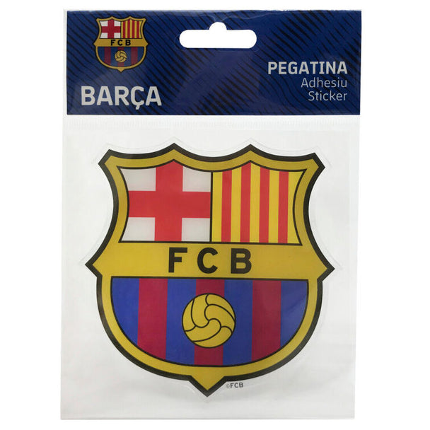 Autocollant officiel FC Barcelona avec logo coloré sur fond transparent, idéal pour personnaliser vos objets.