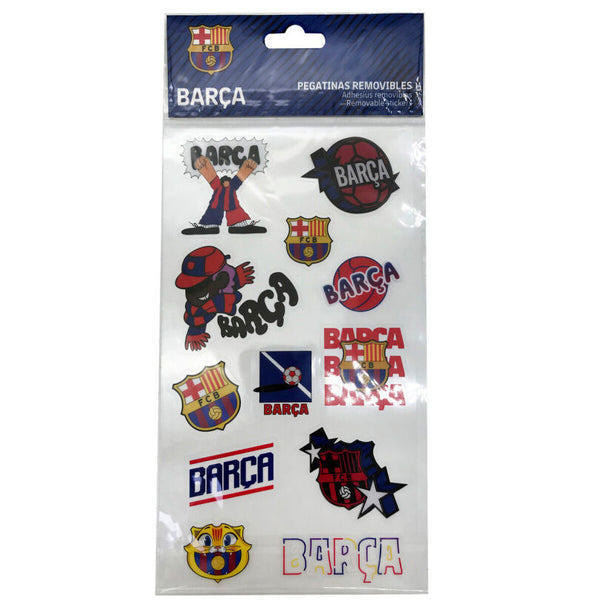 Autocollants amovibles officiels FC Barcelona de CYP BRANDS, montrant le logo du club sur un fond transparent.