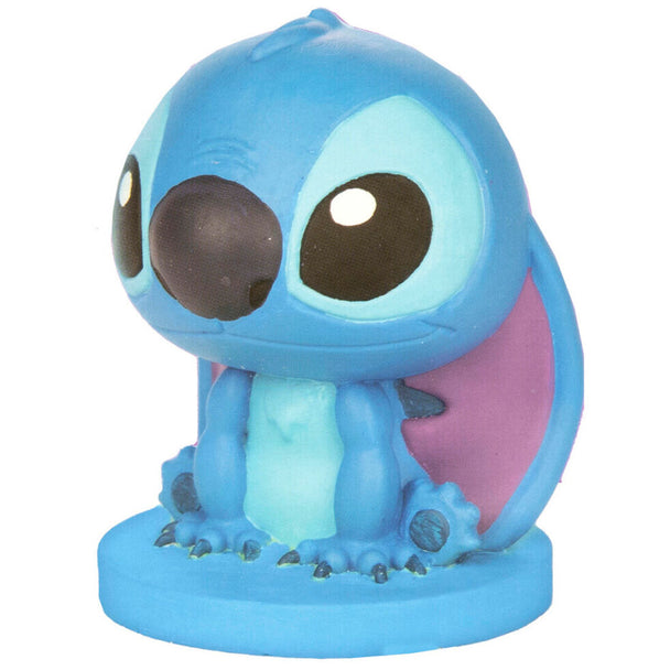 Cinq pots de peinture colorée inclus dans le kit Disney Stitch à peindre