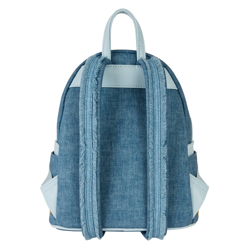 Intérieur du sac à dos Loungefly avec compartiments spacieux pour organiser vos affaires