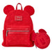Sac à dos Loungefly Disney Mickey vue de face avec design coloré et logo emblématique