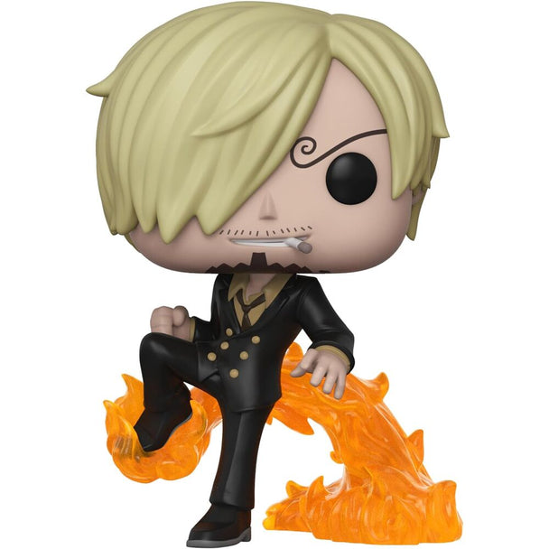 Détail de la figurine Funko POP Sanji montrant ses vêtements et son expression caractéristique