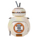 Détail du sac Loungefly Star Wars avec appliqués, impressions, motifs en relief et plastique bombé sur cuir irisé
