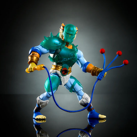Figurine Tygra en position dynamique sur fond neutre avec éclairage studio