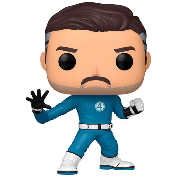 Figurine Funko POP Mister Fantastic de Marvel Fantastic 4 en vinyle de 9 cm dans sa boîte cadeau