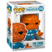 Détail de la figurine Funko POP The Thing, personnage emblématique des comics Marvel, en vinyle de 9 cm