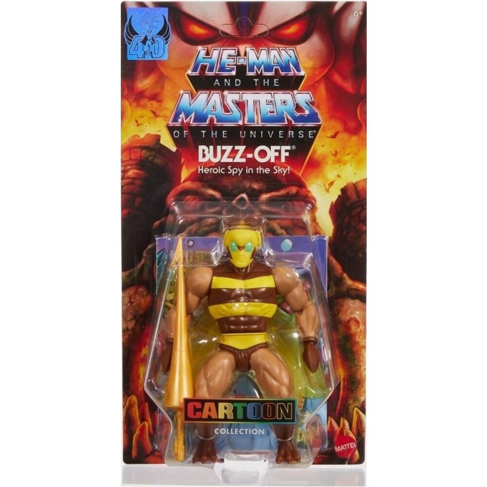 Mini-comic inclus avec la figurine Buzz-Off racontant l'histoire du personnage dans MOTU Origins