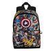 Sac à dos Marvel Captain America 35cm vue de face avec logo emblématique sur fond bleu