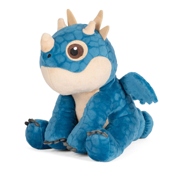 Peluche Meatlug de 30cm issue du film How to Train Your Dragon, fabriquée par PLAY BY PLAY, montrant un dragon brun doux en peluche.