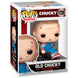 Vue rapprochée de la figurine Funko POP Old Chucky montrant les traits effrayants et la finition soignée