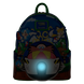 Détail du motif Sonic the Hedgehog sur le sac à dos Loungefly avec couleurs vives