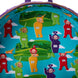 Présentation complète du sac à dos Loungefly Tinky-Winky avec ses dimensions précises et style unique