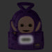 Vue latérale du sac à dos Loungefly Teletubbies avec fermeture éclair robuste et design coloré