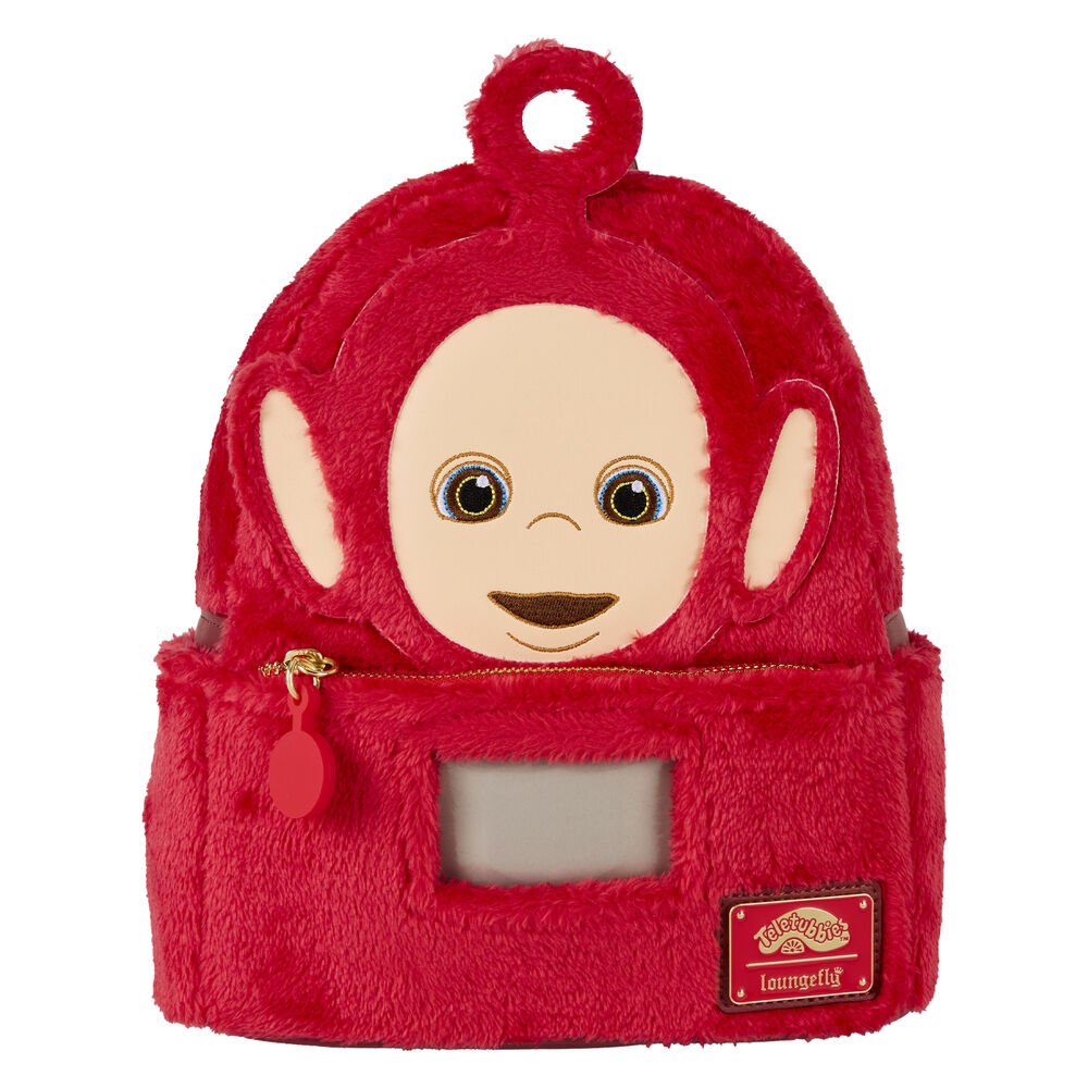 Sac à dos Loungefly Teletubbies Po vue de face avec design coloré et logo distinctif