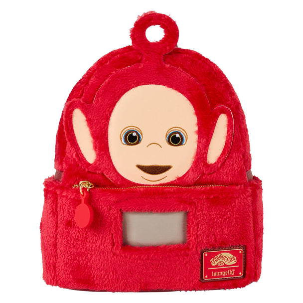 Sac à dos Loungefly Teletubbies Po vue de face avec design coloré et logo distinctif