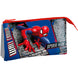Vue avant de la trousse triple Marvel Spiderman avec illustrations colorées du super-héros en action