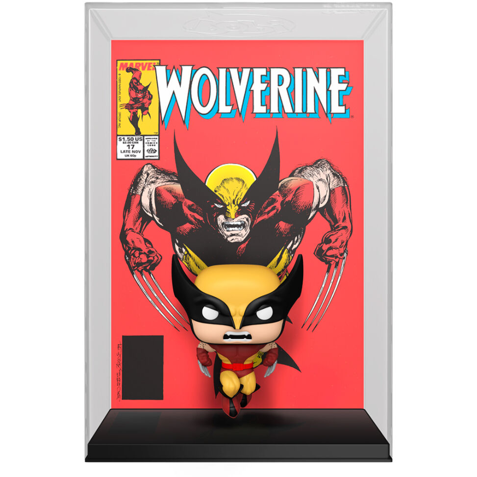 Figurine POP Wolverine Marvel X-Men en vinyle haute qualité, vue de face sur fond blanc