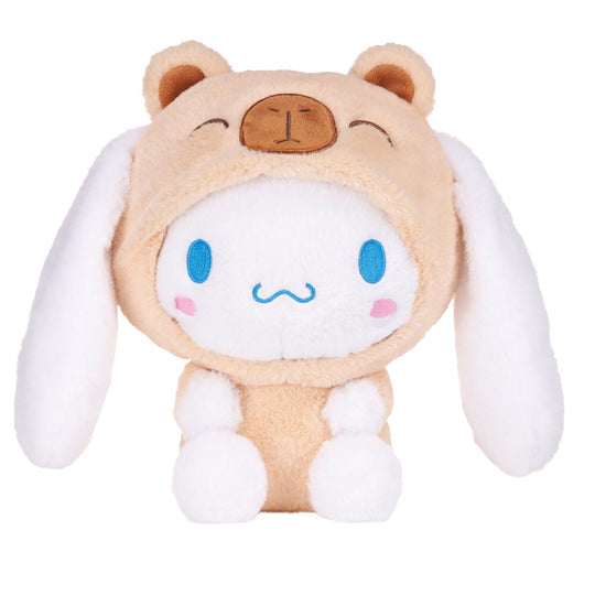 Peluche Sanrio Cinnamoroll Bear de 25 cm signée PLAY BY PLAY, vue de face sur fond blanc.