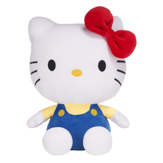 Peluche Hello Kitty PLAY BY PLAY de 25 cm en tissu doux, parfaite pour enfants et collectionneurs.