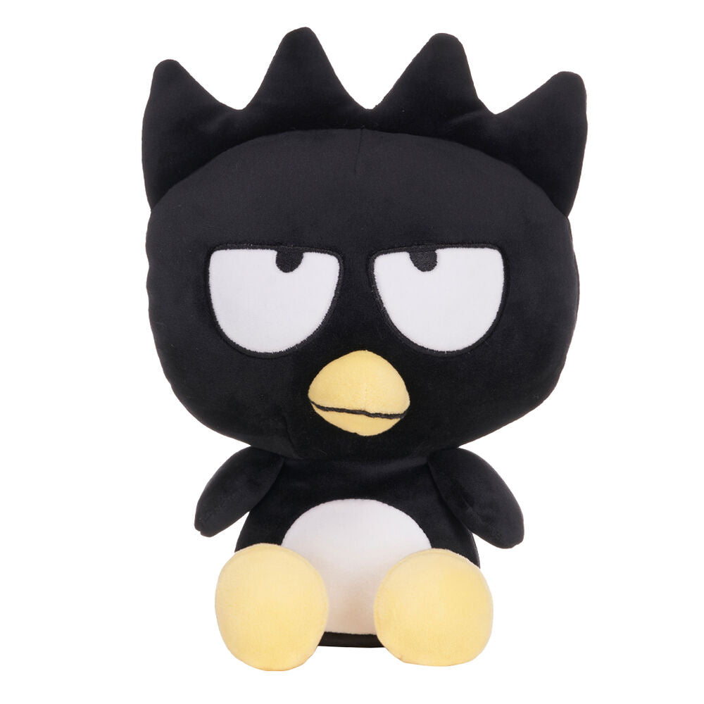 Peluche Hello Kitty et Badtz-Maru de 25cm signée PLAY BY PLAY, vue de face avec détails des personnages.