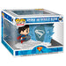 Vue détaillée de la figurine POP Superman avec la Forteresse de Solitude en arrière-plan, édition DC Comics
