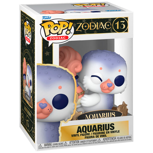 Détail de la figurine Funko POP Verseau montrant le design unique du signe astrologique