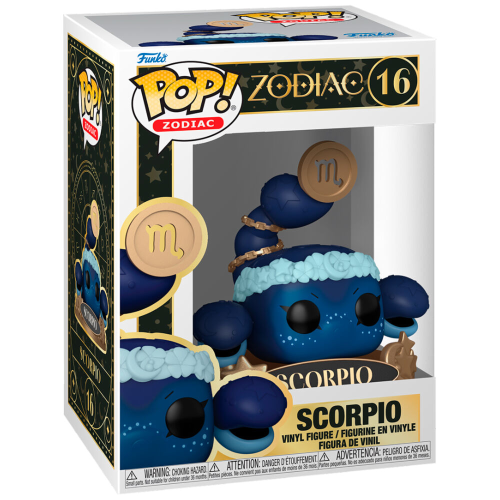 Packaging original de la figurine Funko POP Scorpion Zodiac avec illustration et logo FUNKO visibles
