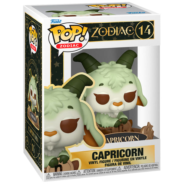 Vue rapprochée de la figurine Funko POP Capricorne montrant les détails du design
