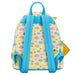 Vue latérale du sac à dos Loungefly Pokémon Pikachu Floral montrant les bandoulières réglables