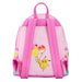 Photo du sac à dos Loungefly Pokémon Friends Party porté sur le dos, montrant son confort et style