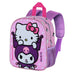 Dos rembourré et bretelles ajustables du sac à dos Hello Kitty Playful 3D