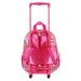Compartiment principal du trolley Hello Kitty ouvert avec fermeture éclair visible